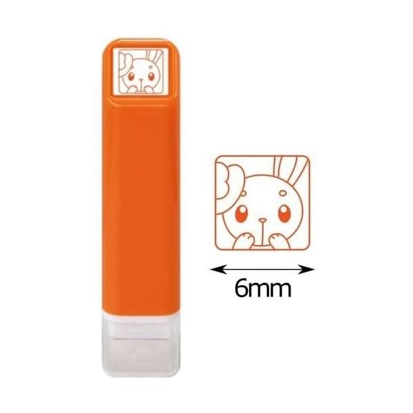 他サイト： こどものかお スタンプ ポケットモンスターワンポイント浸透印 ミミロル/カラー:オレンジ 2870-028の商品画像