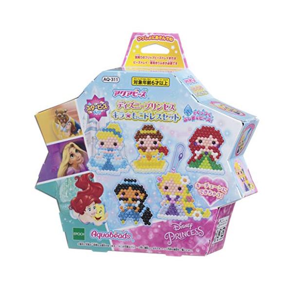キラもこ ドレスセット/ワンサイズ/AQ-311・Color:キラもこ ドレスセット・アクアビーズはビーズをビーズトレイに並べてお水をかけると、ビーズ同士がくっついて固まります。・大人気キャラクター「ディズニープリンセス」のシンデレラ、アリ...