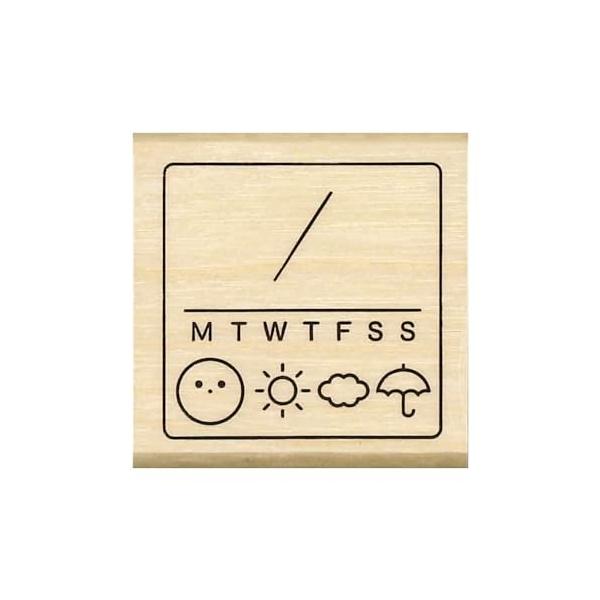 こどものかお スタンプ N#手帳はんこ部 週間お天気 0412-001