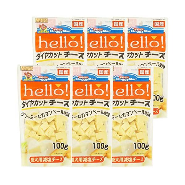 ドギーマン 犬用おやつ hello! ダイヤカットチーズ チーズ 100グラム