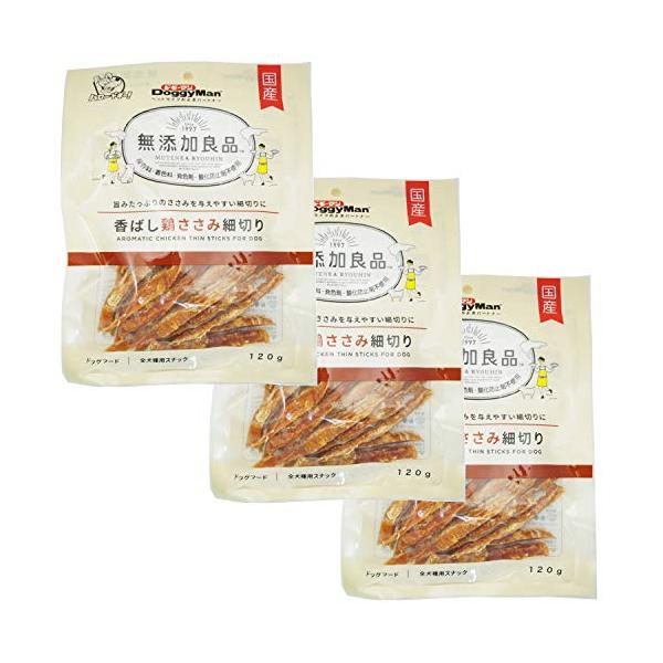 犬用おやつ 無添加良品 香ばし鶏ささみ 細切り チキン 120グラム