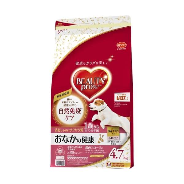 ビューティープロ ドッグフード ドッグ おなかの健康 1歳から 【獣医師監修】 【国産】 【大容量】 チキン 犬 4.7kg