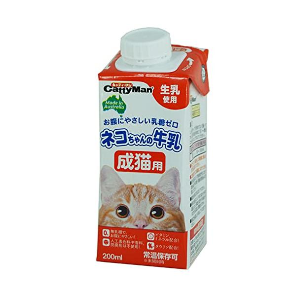 他サイト： キャティーマン (CattyMan) ネコちゃんの牛乳 成猫用 200ｍｌ×24本セットの商品画像