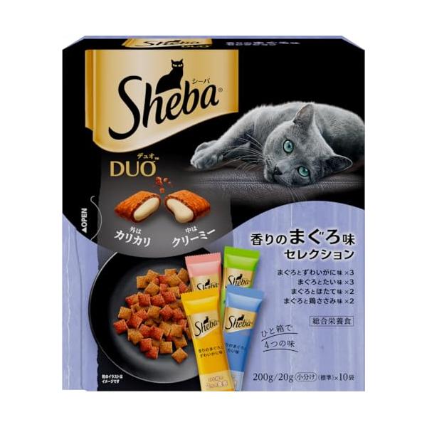 他サイト： シーバ (Sheba) デュオ 香りのまぐろ味セレクション 成猫用 200g(20g×10袋)×12個 キャットフード [大容量・総合栄養食・下の商品画像