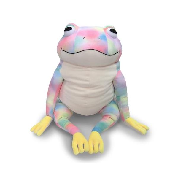 非売品 レア Rainforest Alliance かえる ぬいぐるみ シナダグローバル もちシリーズ もちかえるレインボーXL XLサイズ 35
