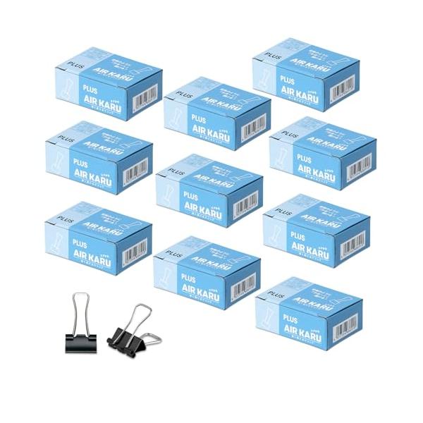 他サイト： プラス ダブルクリップ エアかる 豆 ブラック 100個 (10個入×10箱) 35-557×10の商品画像