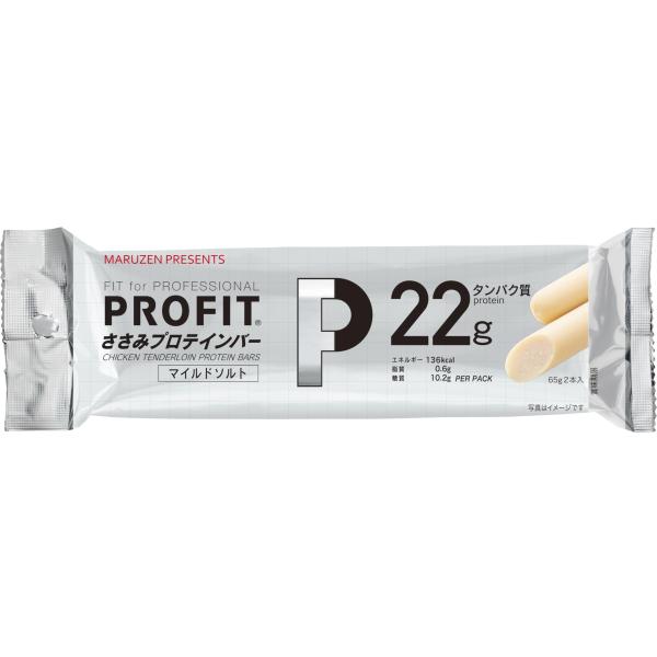 丸善 PROFITささみプロテインバー マイルドソルト 130g×10袋