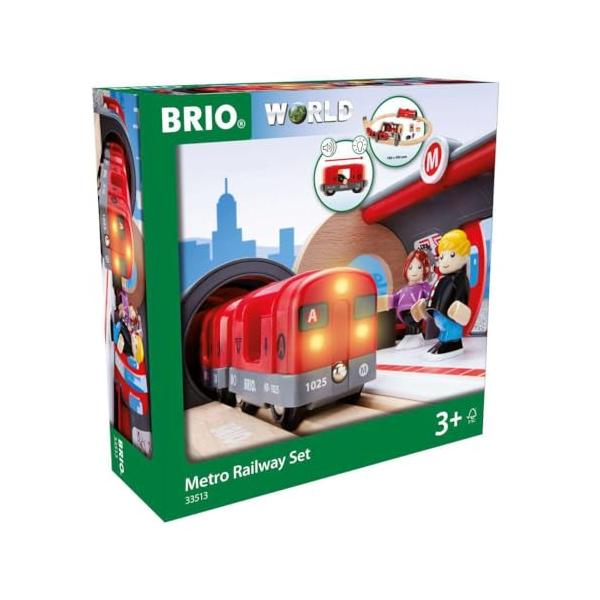 BRIO (ブリオ) WORLD メトロレールウェイセット [全20ピース] 対象年齢