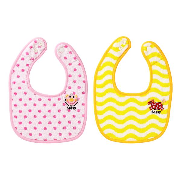 他サイト： Sassy(サッシー) サッシータオル・ビブセット/ピンク ピンク 2枚 4943169200248の商品画像