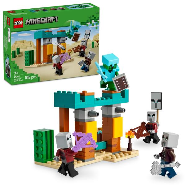 レゴ(LEGO) マインクラフト 邪悪な村人の砂漠パトロール おもちゃ 玩具 誕生日 プレゼント ブロック 男の子 女の子 子供 7歳 8歳 9歳