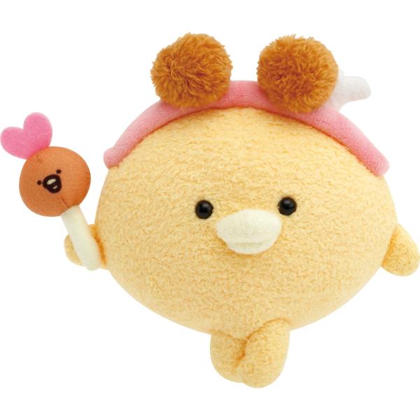 サンエックス(San-X) チキップダンサーズ 「からあげLOVE」 ぬいぐるみ ほねチキン MV07601 H140×W150×D80mm