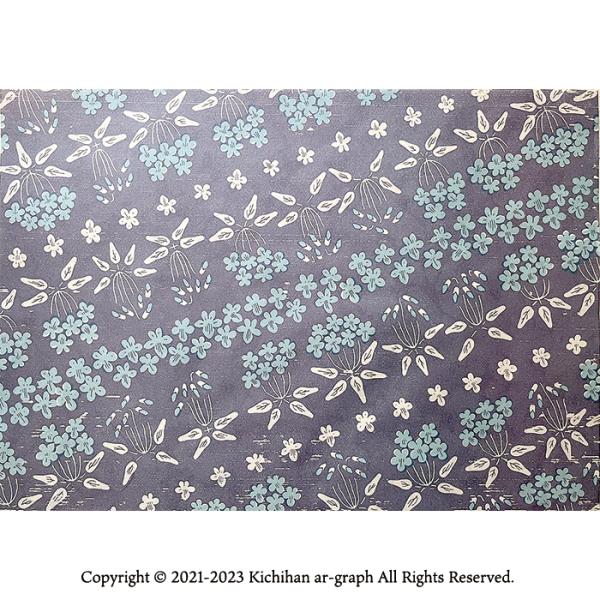 A3包装紙 菫(スミレ) 春 パターン /5枚入 : きちはん・吉斑 - 通販