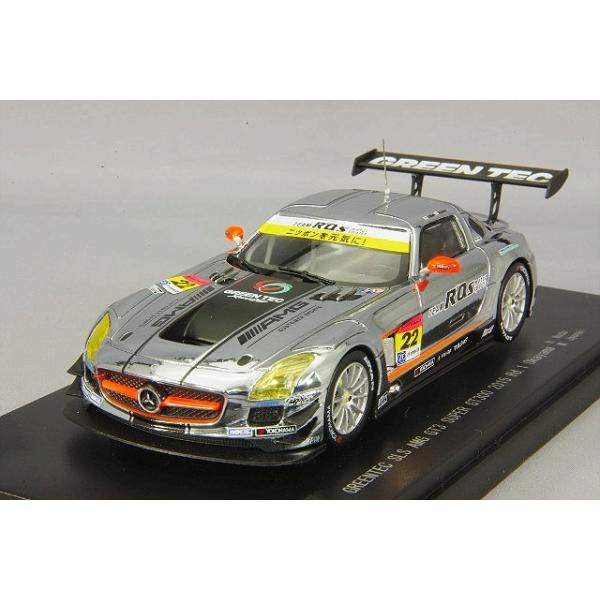 ミニカー/完成品 エブロ 1/43 グリーンテック SLS AMG GT3 2015 スーパーGT300 Rd.1 岡山 #22 和田久/城内政樹