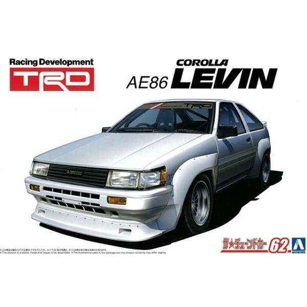 アオシマ プラモデル 1/24 ザ・チューンドカー No.62 TRD AE86