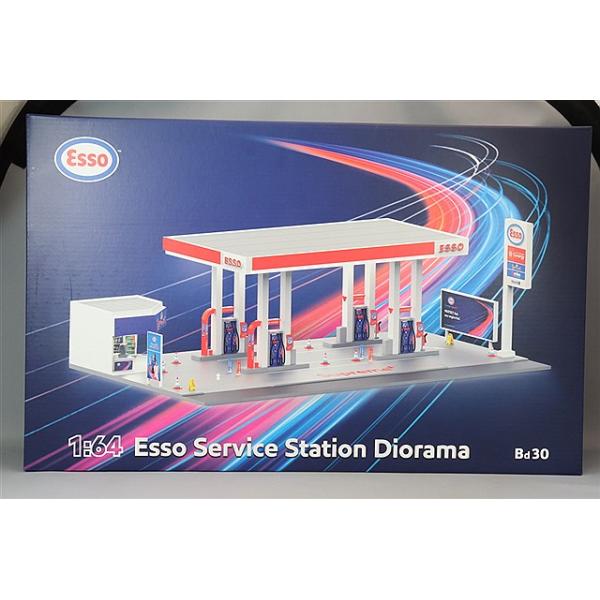 【8/31まで】Esso サービスステーションジオラマ 1:64 TINY 1/64 Tiny City Bd30 ESSO ガソリンスタンド ジオラマ