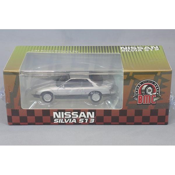 BM CREATIONS 1/64 日産 シルビア S13 シルバー/グレー 右ハンドル【再