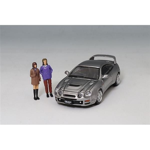 BM CREATIONS 1/64 トヨタ セリカ GT- 4 フィギュア付 シルバー 右