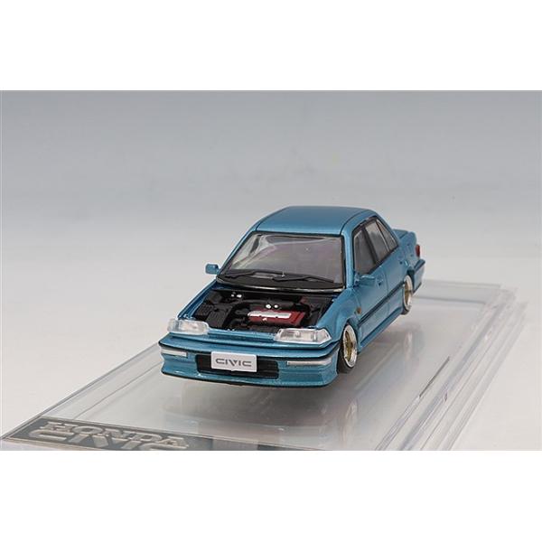 BM CREATIONS 1/64 ホンダ シビック EF2 1991 カスタムブルー/ブラック