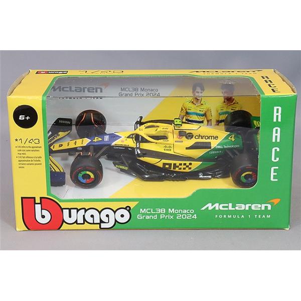 ブラゴ 1/43 マクラーレン F1チーム MCL38 2024 F1 モナコGP ブラゴ 1/43 マクラーレン F1チーム MCL38 2024 F1 モナコGP