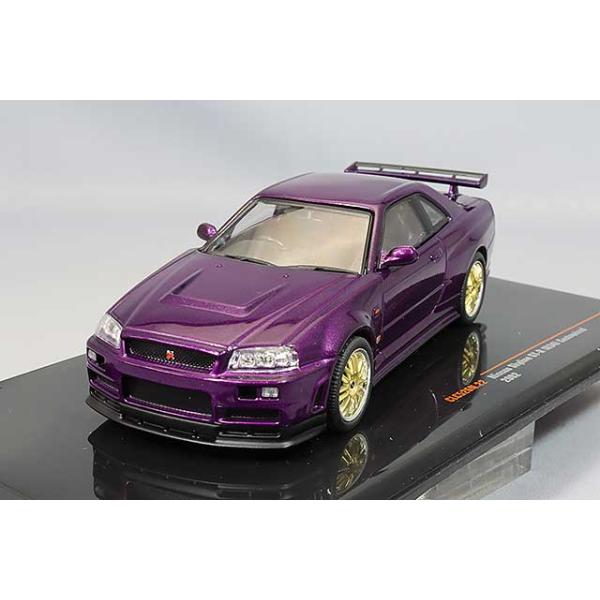 イクソ 1/43 日産 スカイライン GT-R R34 2002 メタリックパープル