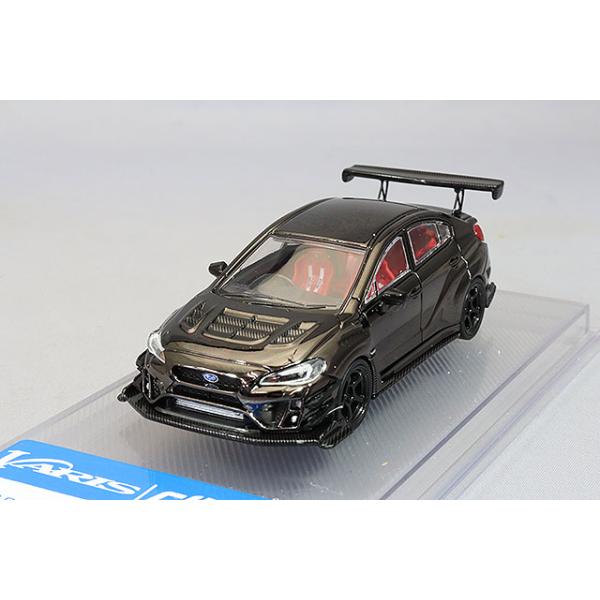 CMモデル 1/64 スバル バリス ワイドボディ 2.0 WRX クロームブラック