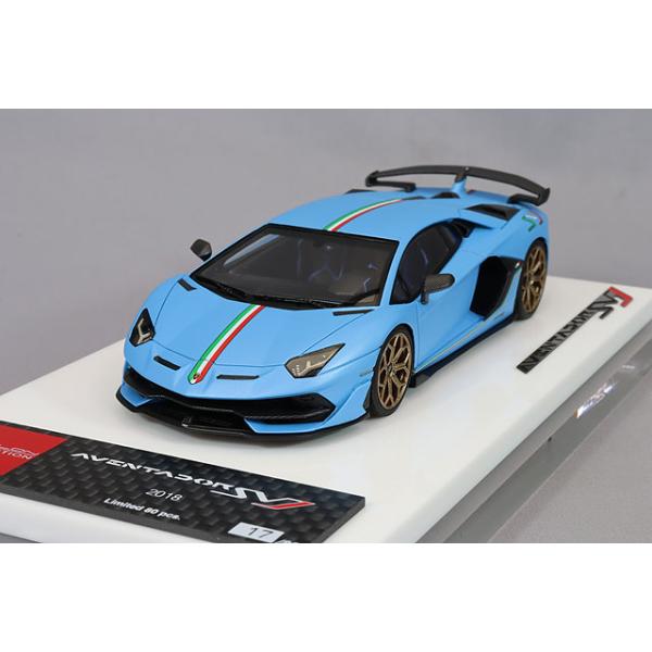 アイドロン 1/43 ランボルギーニ アヴェンタドール SVJ 2018 ブルー