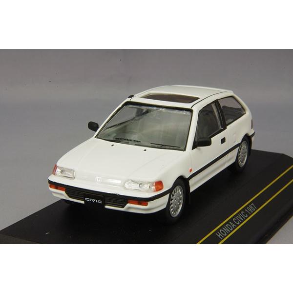 ミニカー/完成品 First43 1/43 ホンダ シビック 1987 EF型 ホワイト