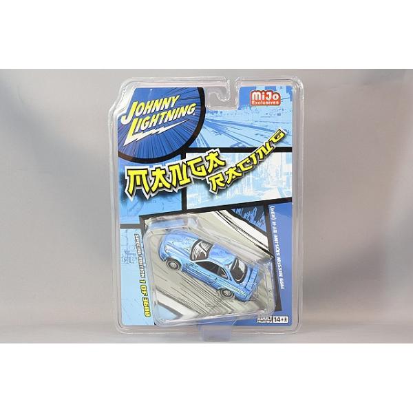 ジョニーライトニング　マンガレーシング　日産　スカイライン R34 GT-R Johnny Lightning 1:64 1999 Nissan GT-R R34 Manga Racing Blue
