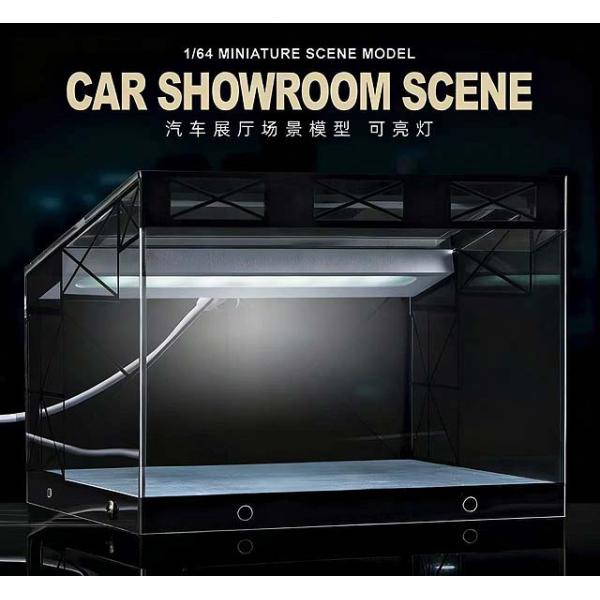 収蔵家　ガレージ　6点セット　1:64 LEDライト付 ガレージ　ショールーム 収蔵家 ガレージ 6点セット 1:64 LEDライト付 ガレージ ショールーム