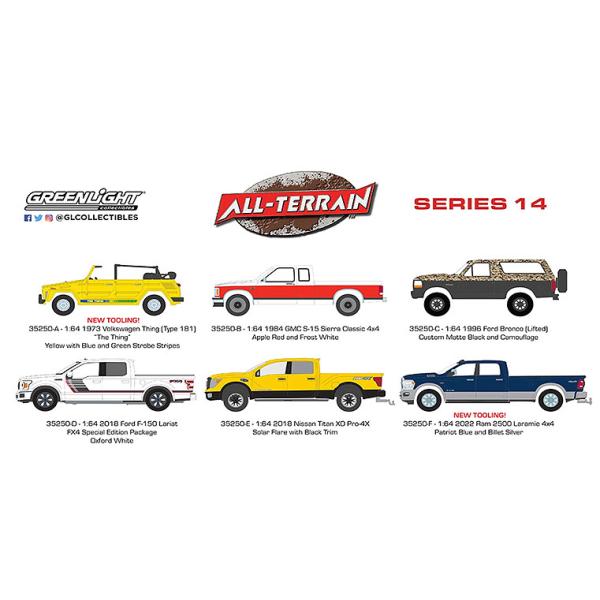 ミニカー/完成品 グリーンライト 1/64 All-Terrain シリーズ14 1BOX 6