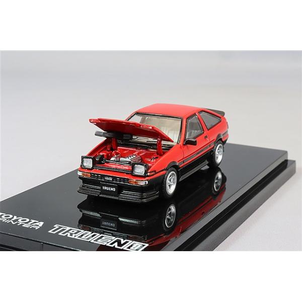 ホビージャパン 1/64 トヨタ スプリンター トレノ 後期型 JDMスタイル レッド/ブラック