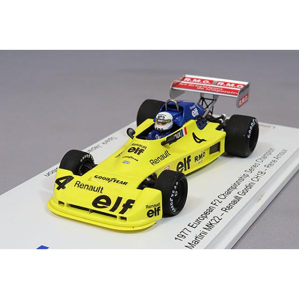 【HRC特注】 スパーク 1/43 マルティニ MK22 F2 1977 ルノー ゴルディーニ CH1B ユーロピアンチャンピオン #4 R.アルヌー