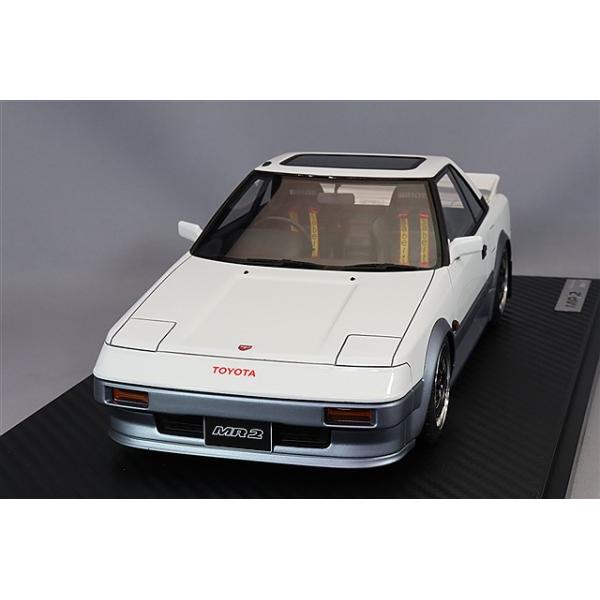 1/43 トヨタ AW11 MR2 ホワイト/シルバー Ignition Model 1:18 Toyota MR2 (AW11) White/Silver / Gun Metallic