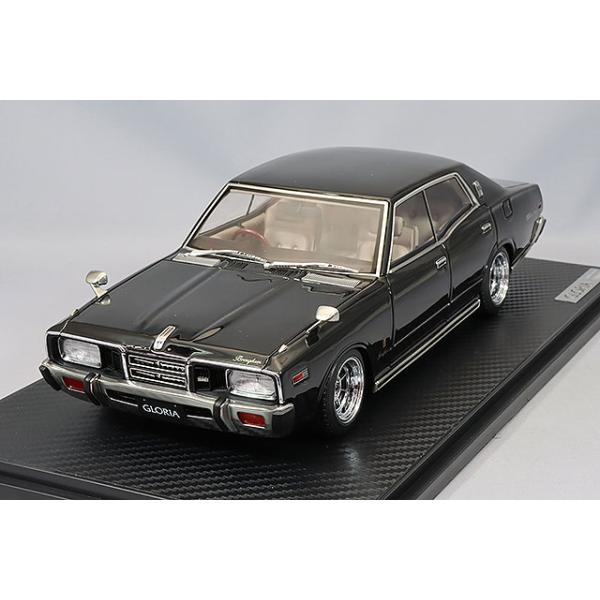 イグニッションモデル　IG3555 グロリア330 黒　ハヤシ1/18 イグニッションモデル 1/18 日産 グロリア ブロアム (330