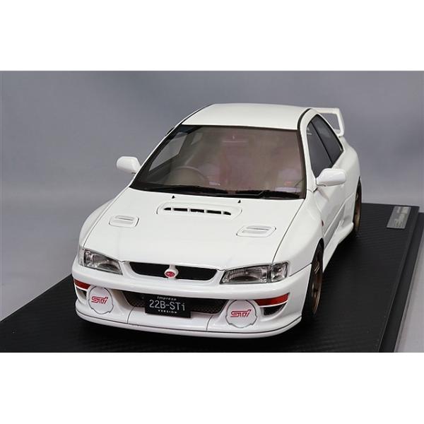 スバル インプレッサ 22B ホワイト 1/18 1998 SUBARU IMPREZA 22B RHD PURE WHITE 1/18 DIECAST MODEL CAR BY