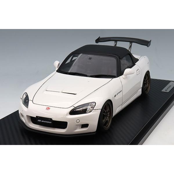 イグニッションモデル 1/18 ホンダ S2000 (AP1) ホワイト/MUGEN MF10