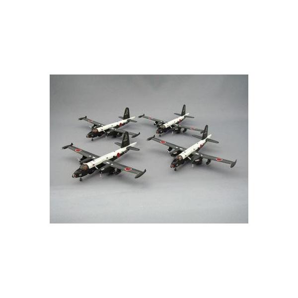全日空商事 1/200 P-2J 海上自衛隊 第7航空隊 オメガ 4機セット JMS22000 全日空商事特注品 海上自衛隊 P-2J 第7航空隊オメガ4機