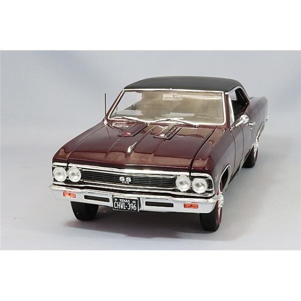 アメリカンマッスル 1/18 1966 シボレー シェベル SS396 マデイラ