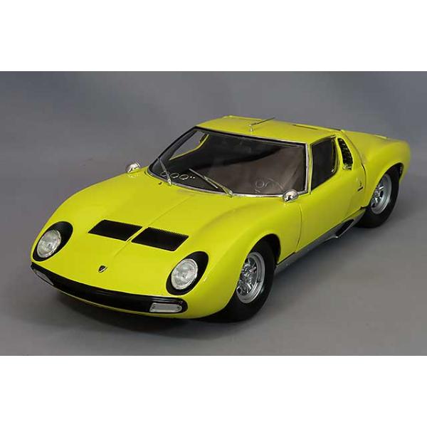 ミニカー/完成品 京商 1/18 ランボルギーニ ミウラ P400SV イエロー