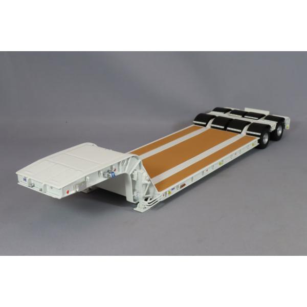 京商 1/43 日本トレクス 重機運搬用セミトレーラー ホワイト 