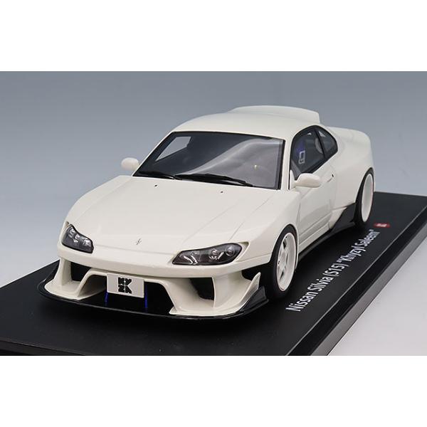 京商 samurai 1/18 日産 シルビア S15 Khyzyl Saleem ホワイト