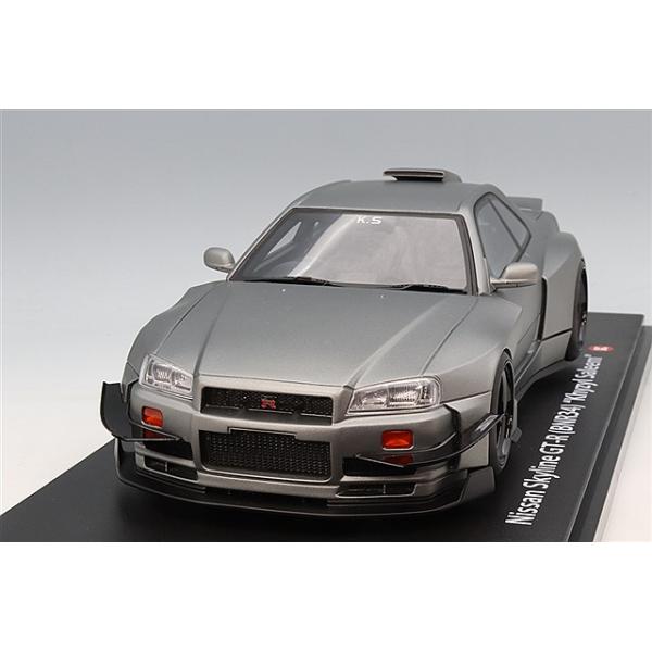 京商 samurai 1/18 日産 スカイライン GT-R (R34) キジル サリーム マットグレー