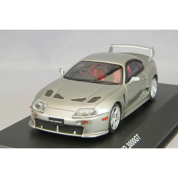 ミニカー/完成品 京商 1/43 トヨタ TRD 3000GT シルバー レジン製