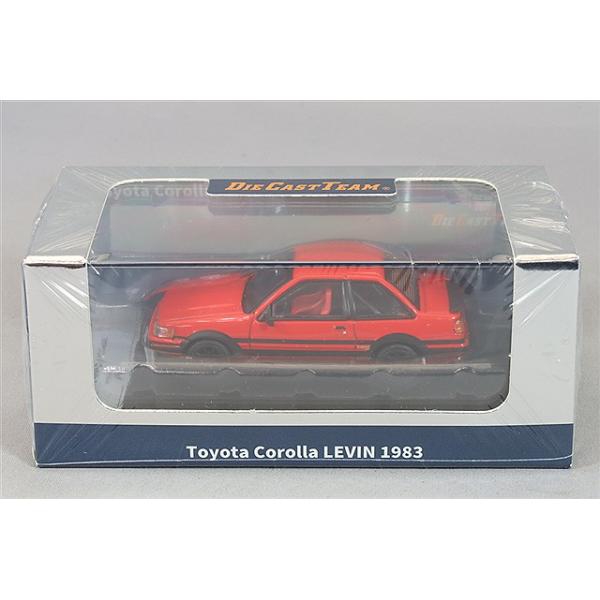ダイキャストチーム 1/64 トヨタ カローラ レビン (右ハンドル) レッド