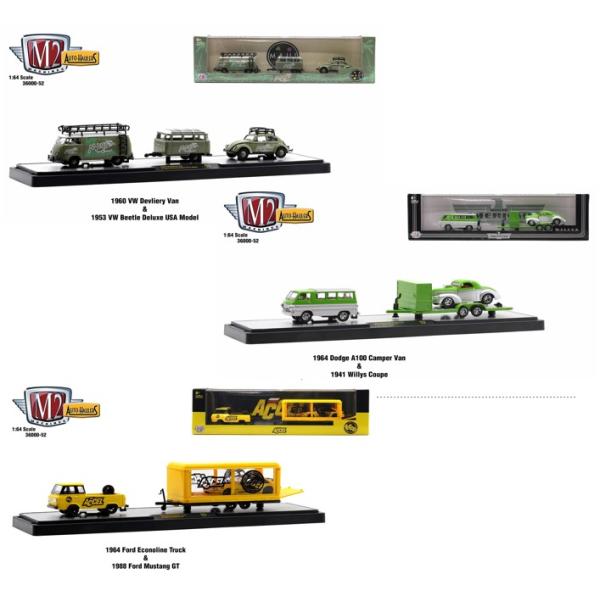 M2 Machines ミニカー 3台セット　日本 ミニカー/完成品 M2マシーン 1/64 Auto-Haulers リリース52 3台セット