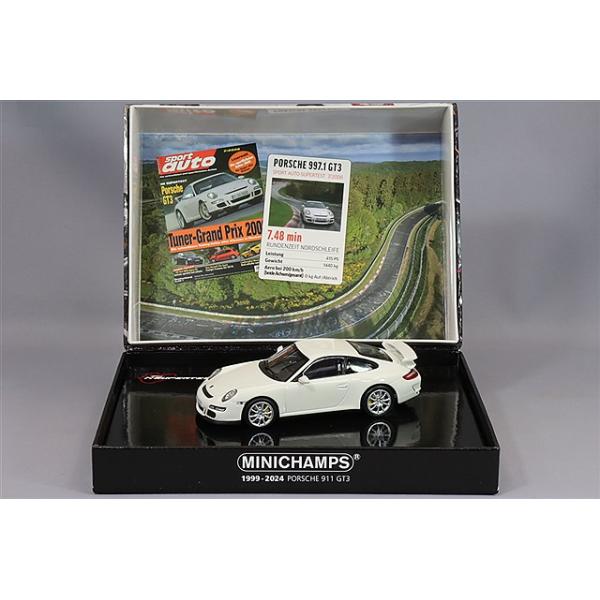 ミニチャンプス 1/43 ポルシェ 911 GT3 2006 ホワイト スポーツオート