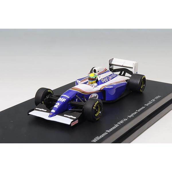 ミニチャンプス 1/64 ウィリアムズ ルノー FW16 F1 1994 ブラジルGP #2 A.セナ