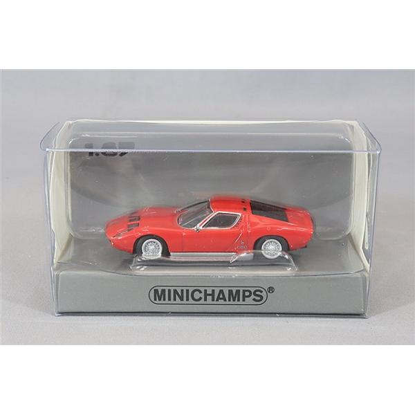 ミニチャンプス 1/87 ランボルギーニ ミウラ 1966 レッド
