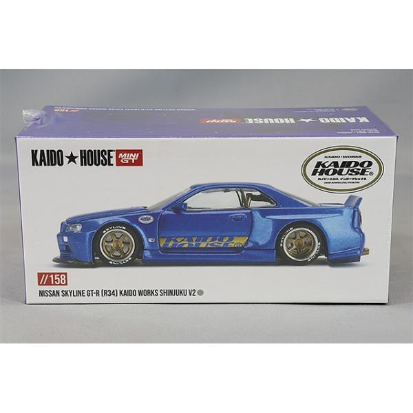 ミニカー Nissan Skyline R34 KAIDO HOUSE 1/64 KAIDO☆HOUSE x MINI GT 1/64 Nissan Skyline GT-R (R34) Kaido