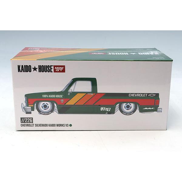 ミ*ン様 KAIDO HOUSE ミニGT シルバラード V1 街道ワークス チ KAIDO HOUSE x TSM ミニGT 1/64 シボレー シルバラード WORKS V3 左
